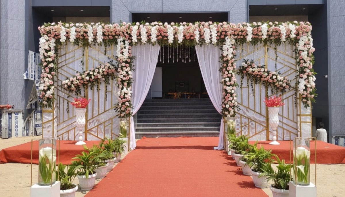 Entrance Floral Setup
